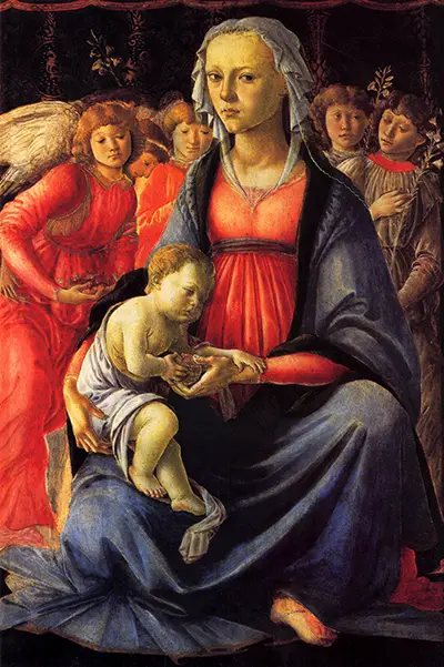 The Virgin and Child Surrounded by Five Angels Sandro Botticelli